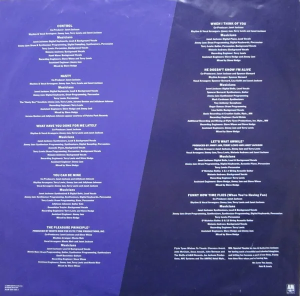 Janet Jackson, Control - LP