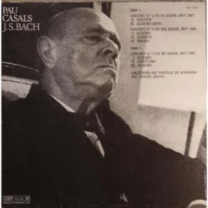 Pau Casals / J. Sebastian Bach, Conciertos De Brandeburgo - LP: imagen 2
