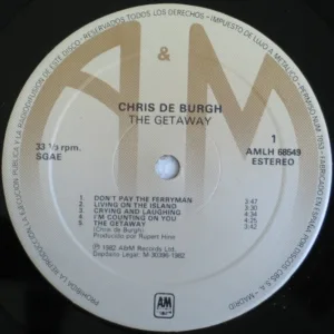 Chris De Burgh, The Getaway - LP: imagen 3