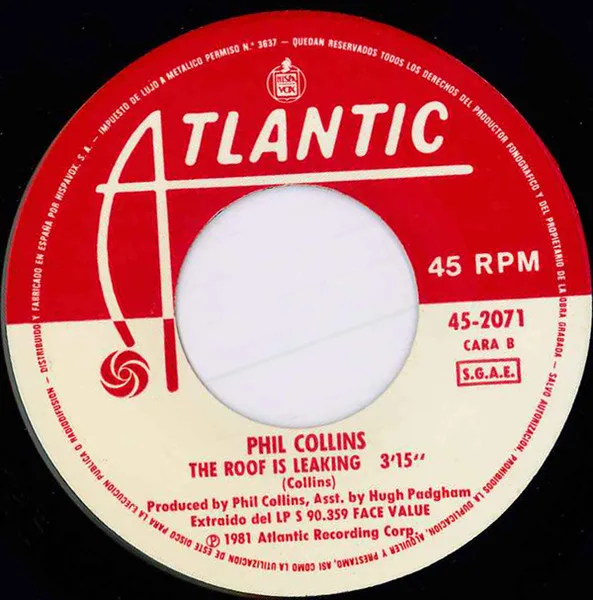 Phil Collins, In The Air Tonight - Singles