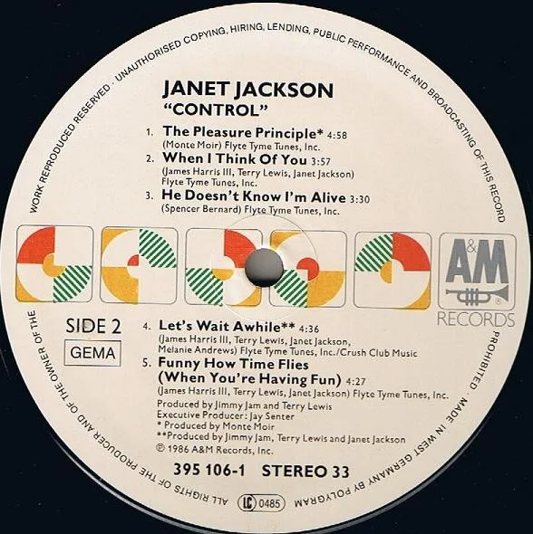 Janet Jackson, Control - LP