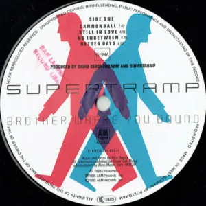 Supertramp, Brother Where You Bound - LP: imagen 3