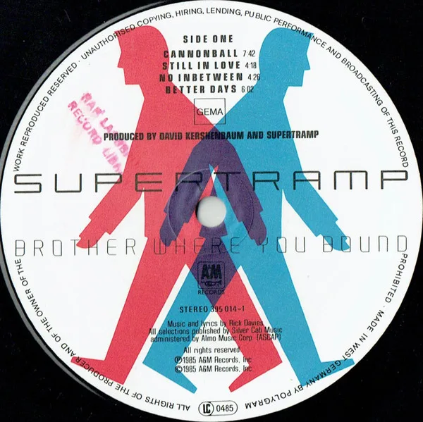 Supertramp, Brother Where You Bound - LP