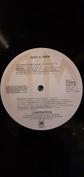 Carpenters, Now And Then - LP