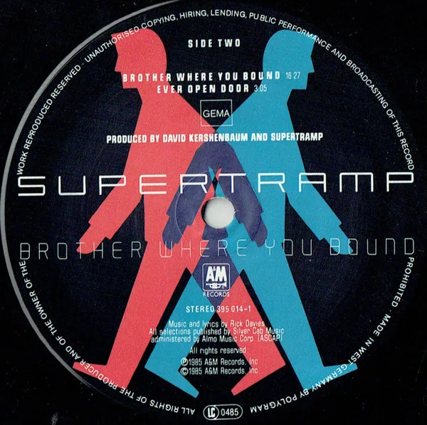 Supertramp, Brother Where You Bound - LP