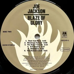 Joe Jackson, Blaze Of Glory - LP: imagen 4