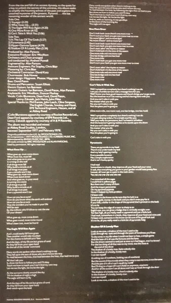 The Alan Parsons Project, Pyramid - LP