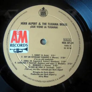 Herb Alpert & The Tijuana Brass, ¡Que Viene La Tijuana! - LP: imagen 4