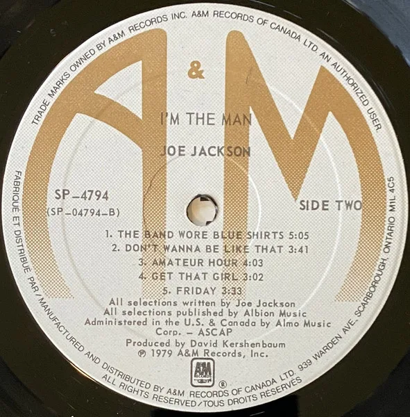 Joe Jackson, I'M The Man - LP