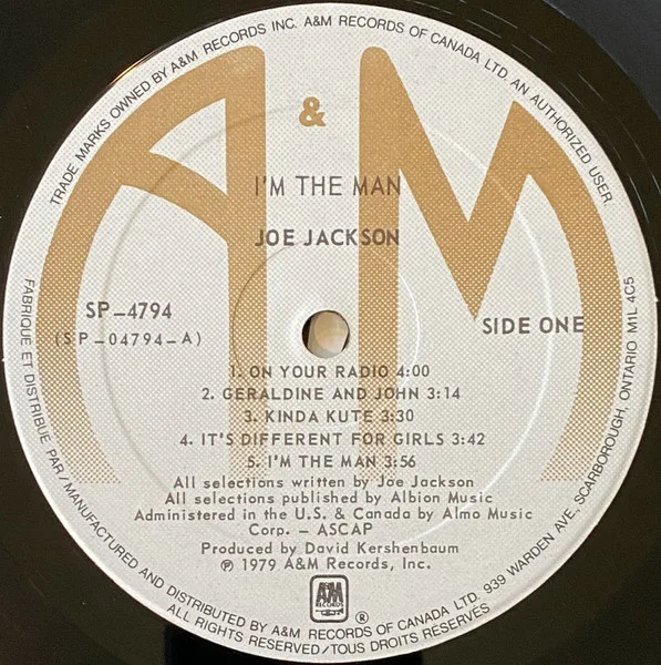 Joe Jackson, I'M The Man - LP