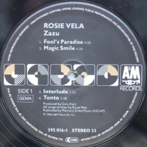 Rosie Vela, Zazu - LP Album Stereo: imagen 3