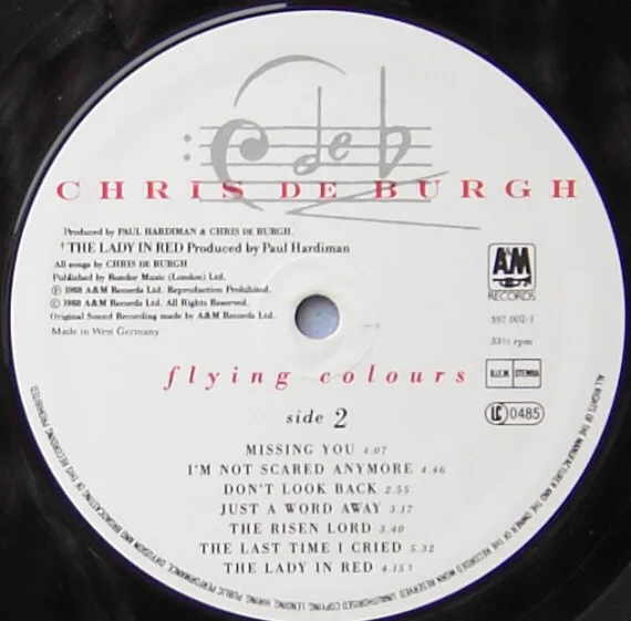 Chris De Burgh, Flying Colours - LP