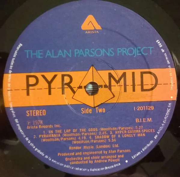 The Alan Parsons Project, Pyramid - LP