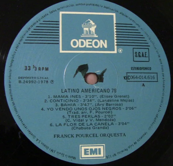 Franck Pourcel Et Son Grand Orchestre, Latino Americano - LP