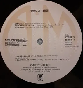Carpenters, Now And Then - LP: imagen 5